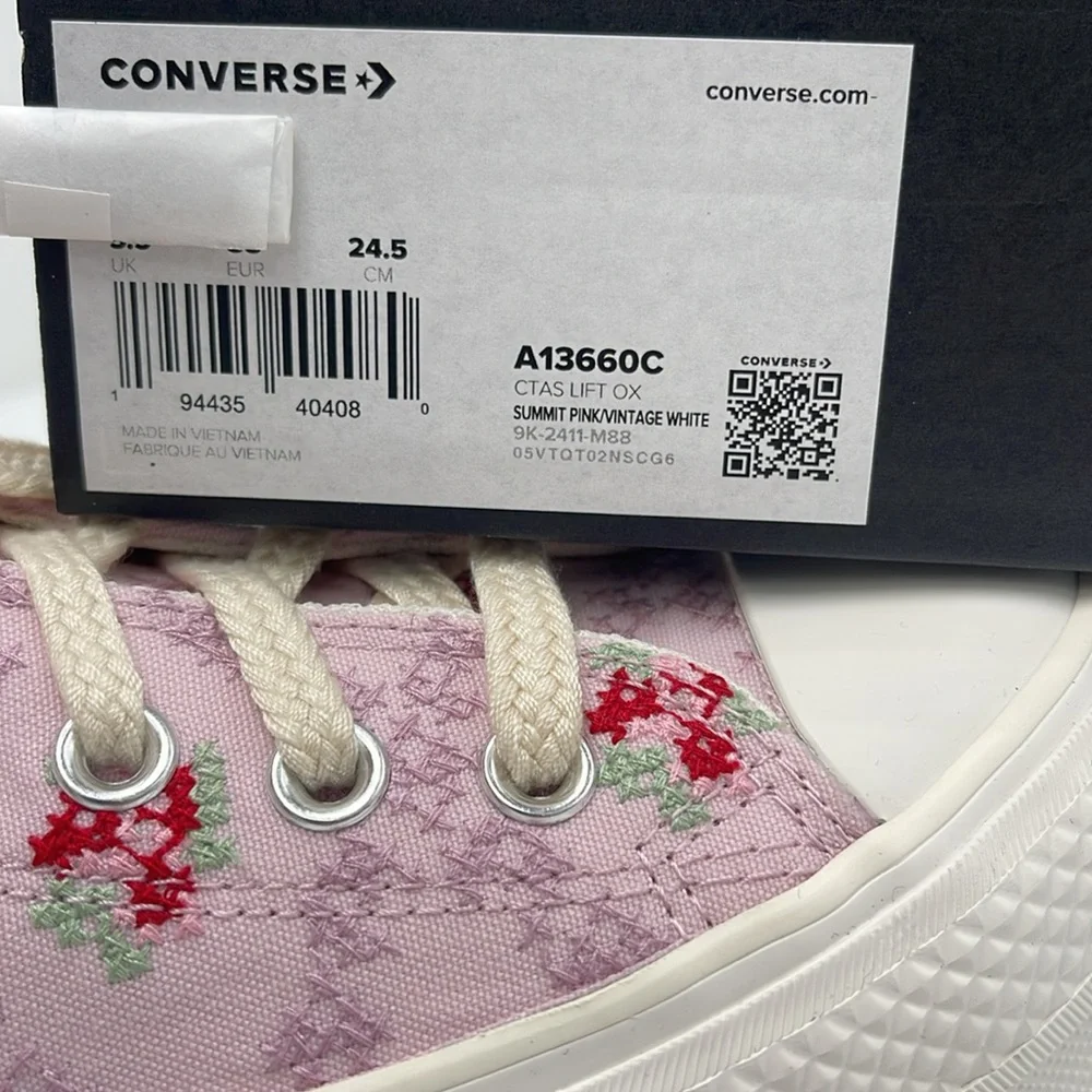 Converse WMNS Platform Sneakers A13660C CTAS LIFT OX SUMMIT PINK/VINTAGE WHITE